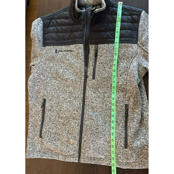 Free Country Frore Knit Fleece Gray Full-Zip Jacket Size XL - Picture 8 of 9